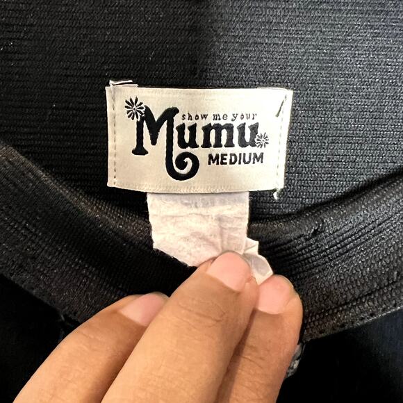 Show Me Your Mumu Barney Bells Black Floral Honeysuckle Paisley Flare Pants - Picture 6 of 6